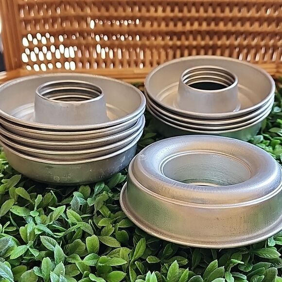 Set of 10 Aluminum Molds For Spreads, Jello Or Aspic - Picture 1 of 3